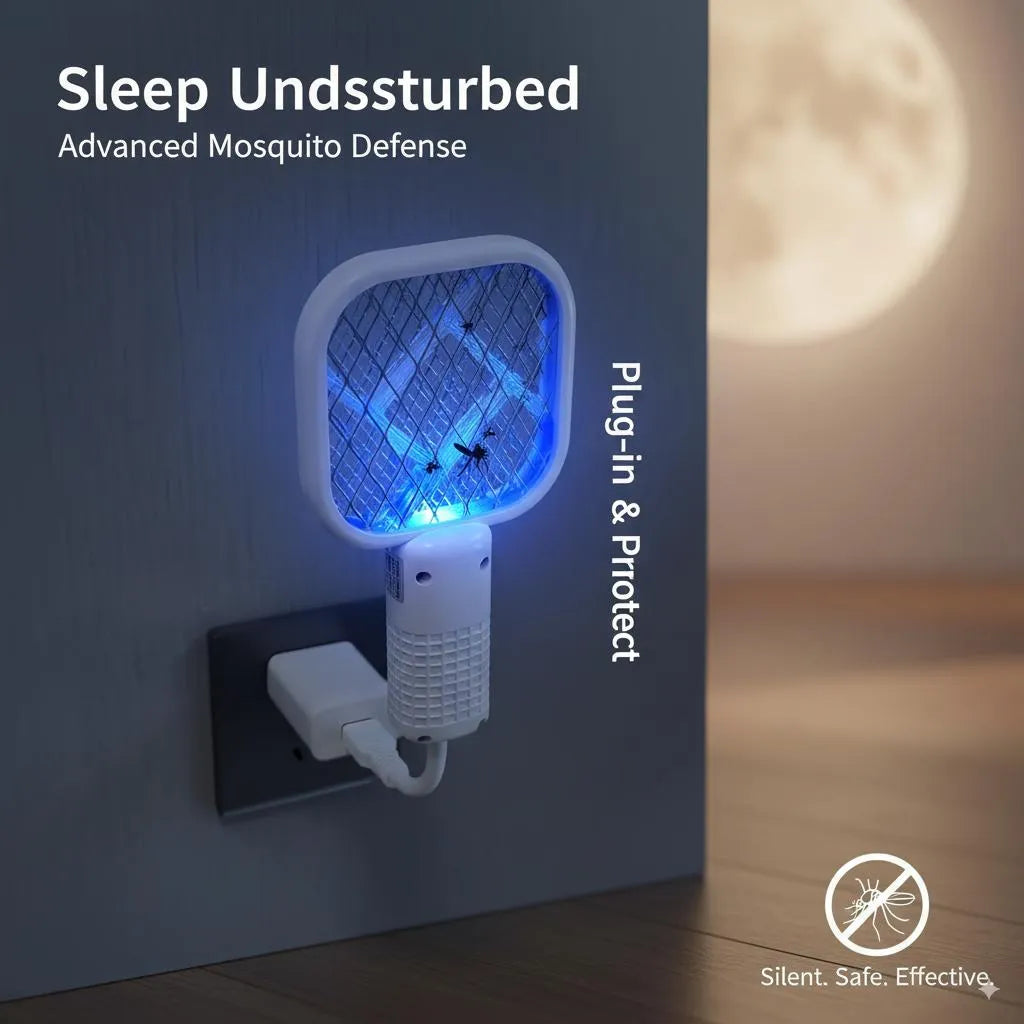 lectric Mosquito Killer Lamp Silent Safe Plug-in Black.